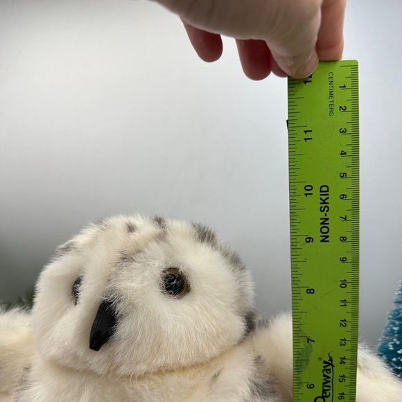 Folkmanis Hand Puppets Snowy Owl Plush White Spotted Stuffed Animal Toy Pet Hedw - Picture 11 of 12